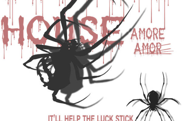 深色蜘蛛纹路服装印花素材，打造独特个性