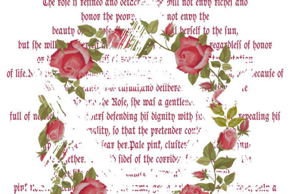 浪漫玫瑰花型裁片印花:打造春日浪漫服装