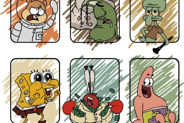 卡通风格裁片印花：趣味十足的服装印花素材