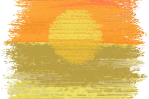 温暖夕阳：服装印花裁片设计灵感