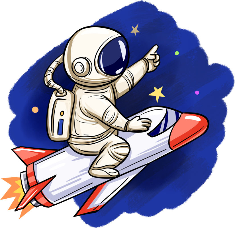 太空宇航员裁片印花：创意设计点亮你的服装