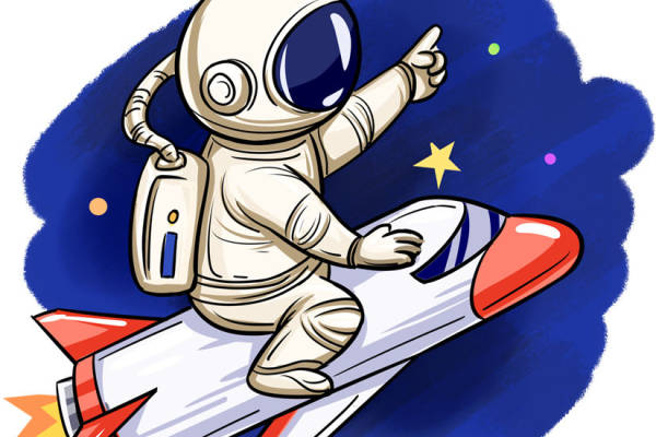 太空宇航员裁片印花：创意设计点亮你的服装