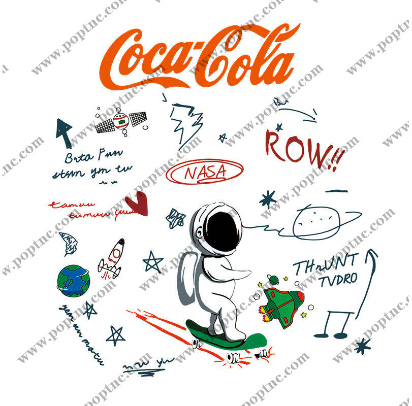 太空探险主题裁片印花:为你的服装增添科技与创意