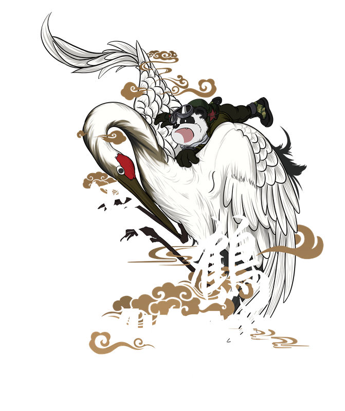 东方仙鹤：服装印花裁片设计灵感