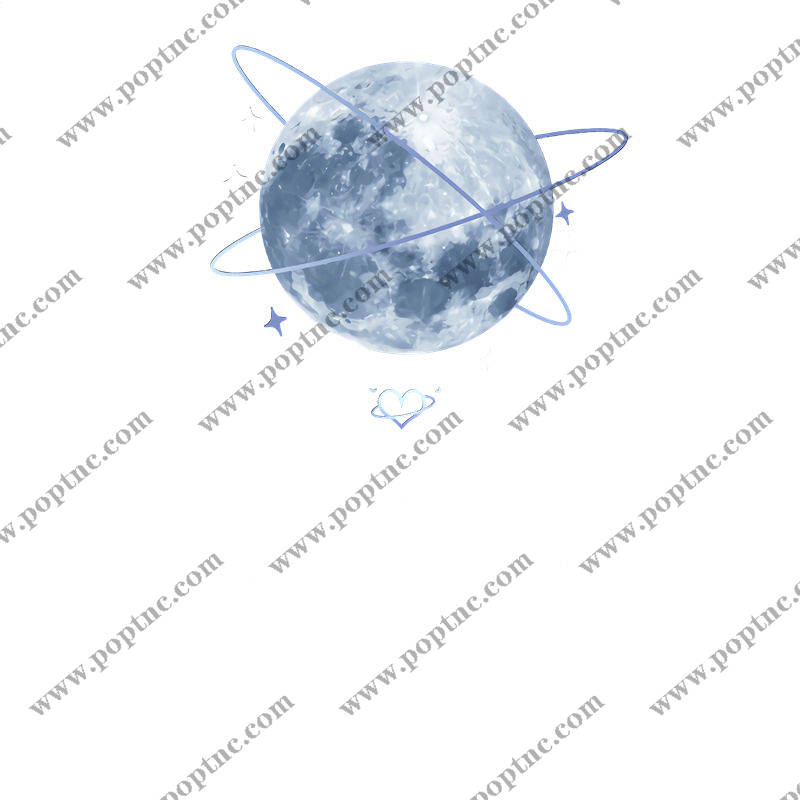 浪漫月球主题裁片印花,打造梦幻星空服装