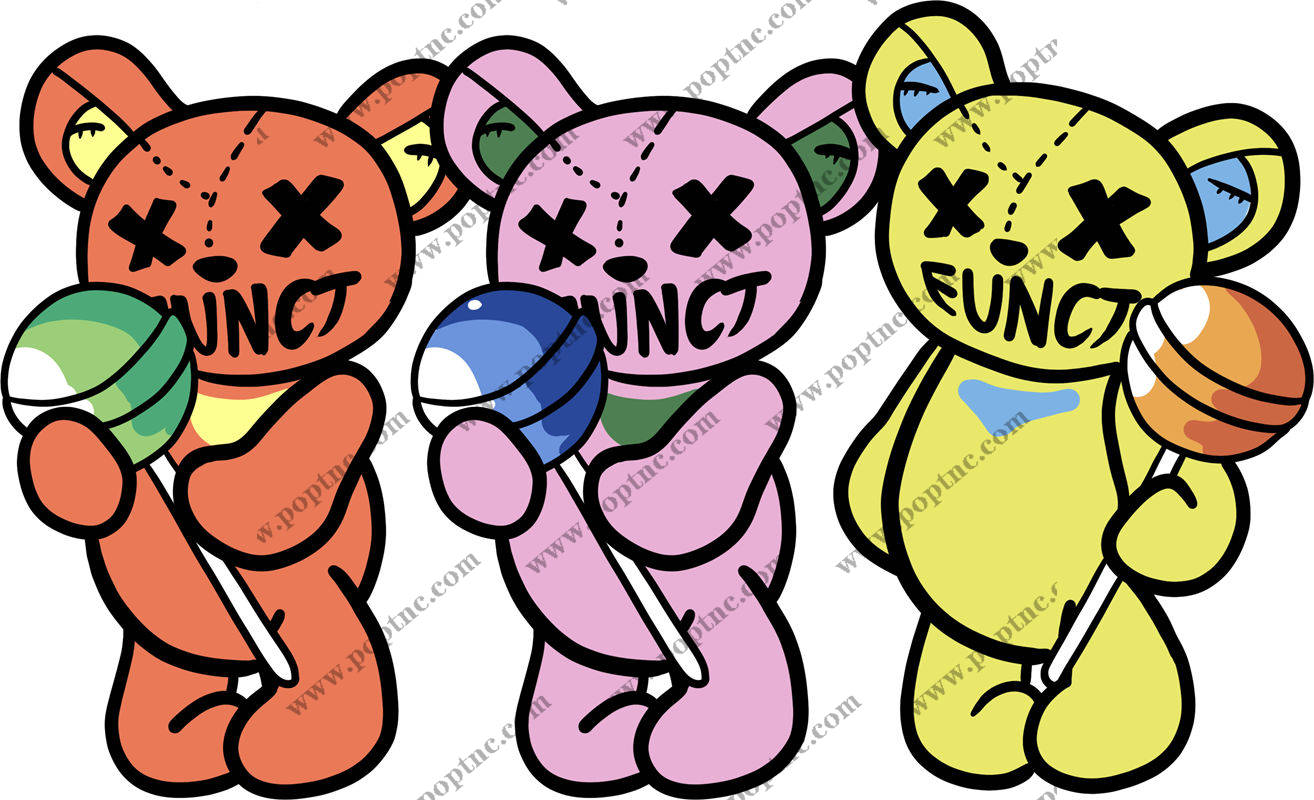 创意熊抱团裁片印花设计,打造个性服装