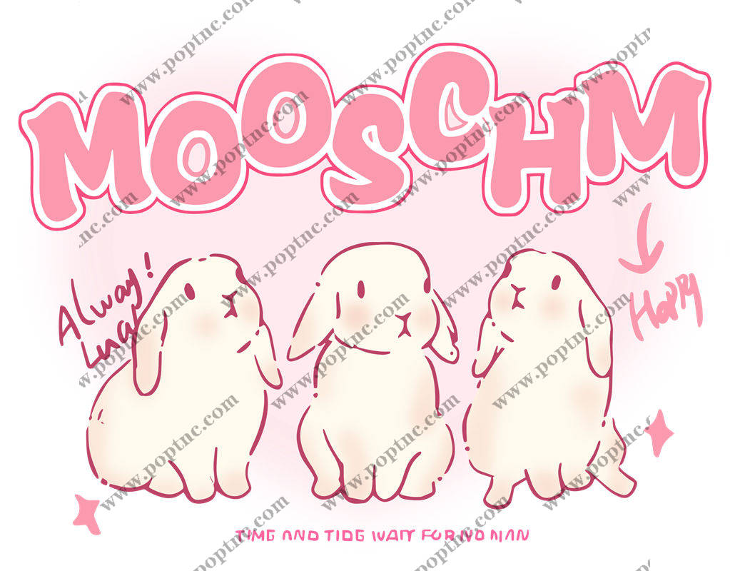 萌趣兔子图案服装印花,轻松打造可爱服装