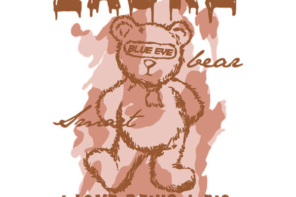 可爱熊印花图案：服装印花裁片设计灵感