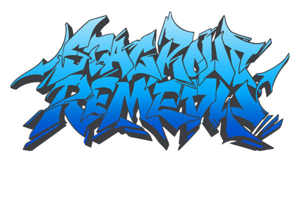 蓝色渐变纹理裁片印花设计，时尚个性服装印花素材