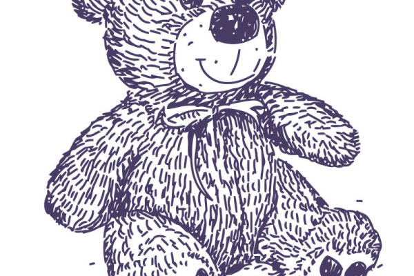 可爱小熊裁片印花，打造个性服装