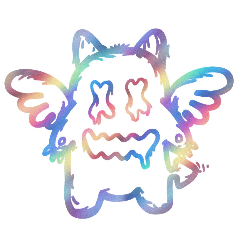 彩虹渐变猫头鹰裁片印花，打造个性服装