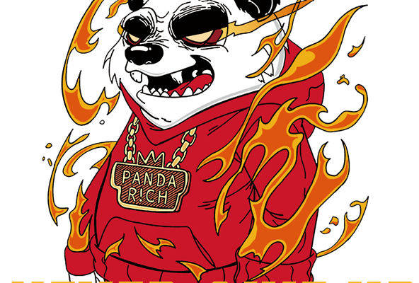 燃情熊猫：街头风服装印花设计