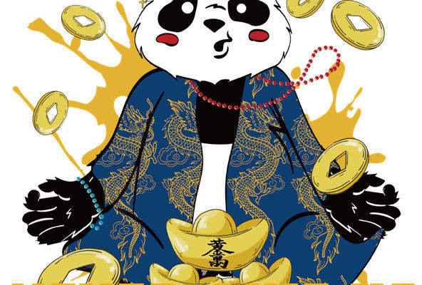 时尚熊猫印花图案:服装印花裁片设计灵感