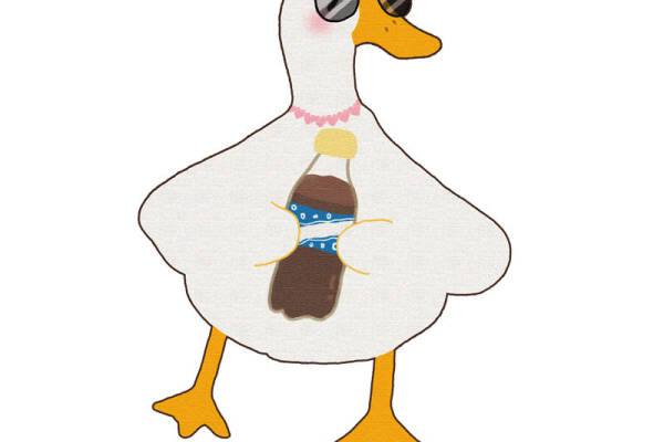 夏日风情鸭子印花裁片，轻松打造个性服装