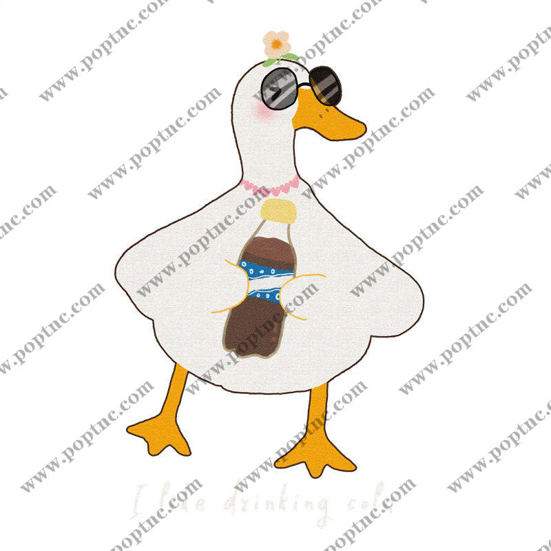 夏日风情鸭子印花裁片,轻松打造个性服装