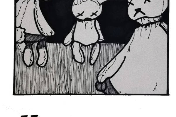 裁片印花：诡异兔子图案，打造独特服装设计