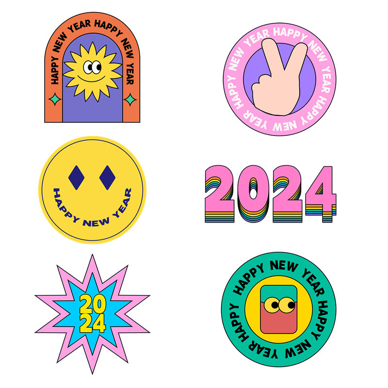 时尚新潮2024年服装印花贴片设计
