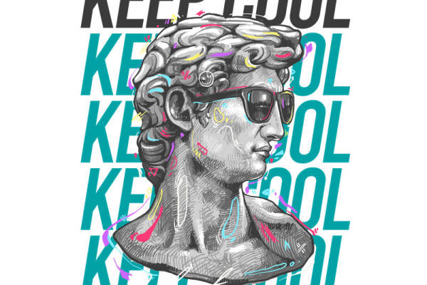 复古风裁片印花图案，打造个性服装