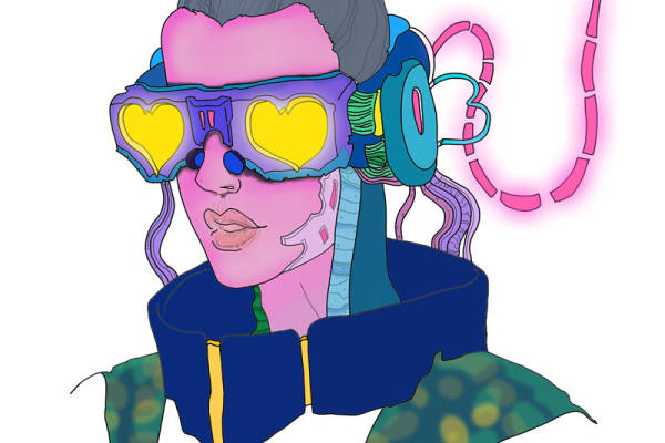 霓虹心形裁片印花：打造独特服装设计