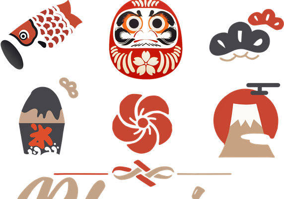 传统日本元素服装印花图案，打造独特时尚