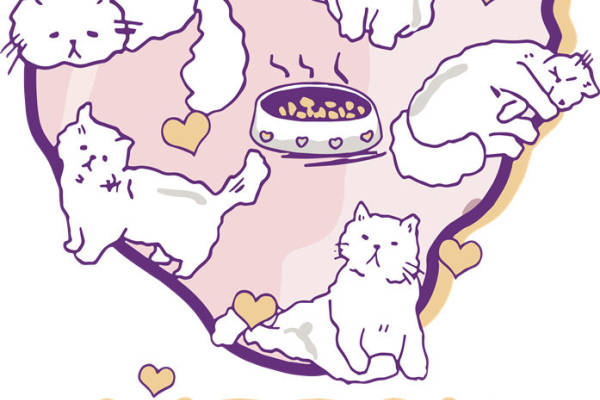 可爱猫咪图案裁片印花,打造独特服装设计