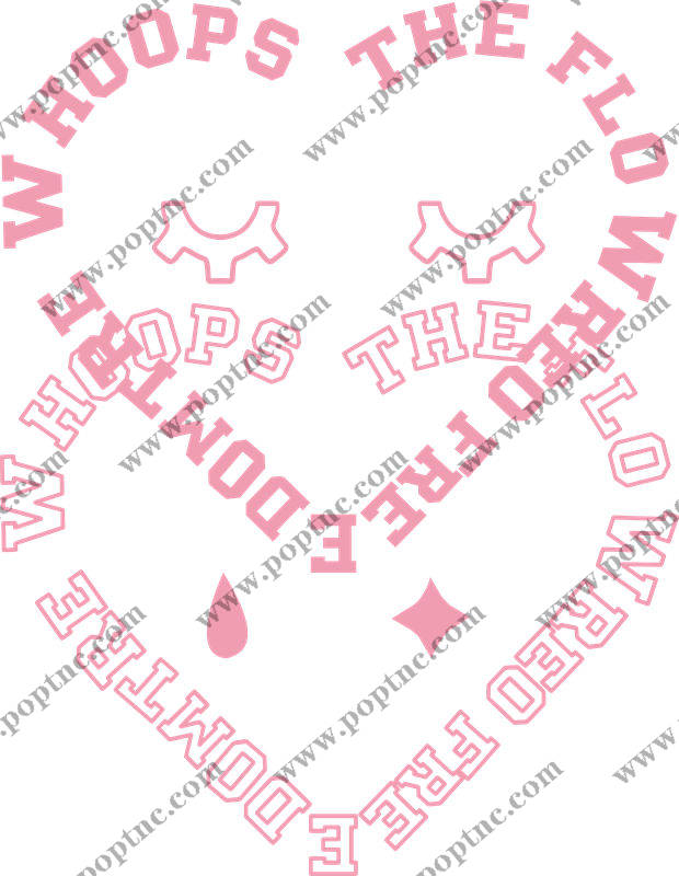 粉色心形花朵裁片印花,打造浪漫服装