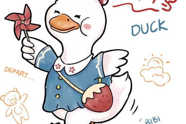 可爱鸭子裁片印花：打造童趣服装