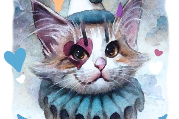 萌趣猫咪印花图案，打造个性服装裁片