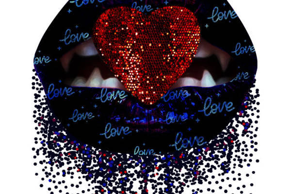 浪漫爱情主题裁片印花，打造个性服装