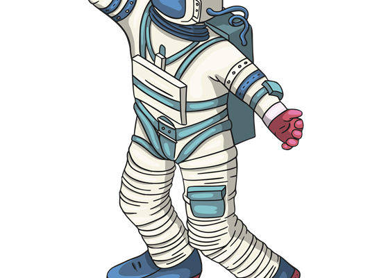 未来太空探险者：裁片印花服装印花图案