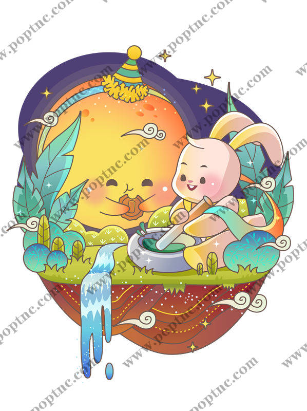 梦幻月兔与星河印花:打造独特服装设计