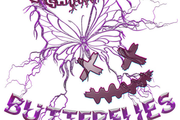 梦幻紫蝶：服装印花裁片设计灵感