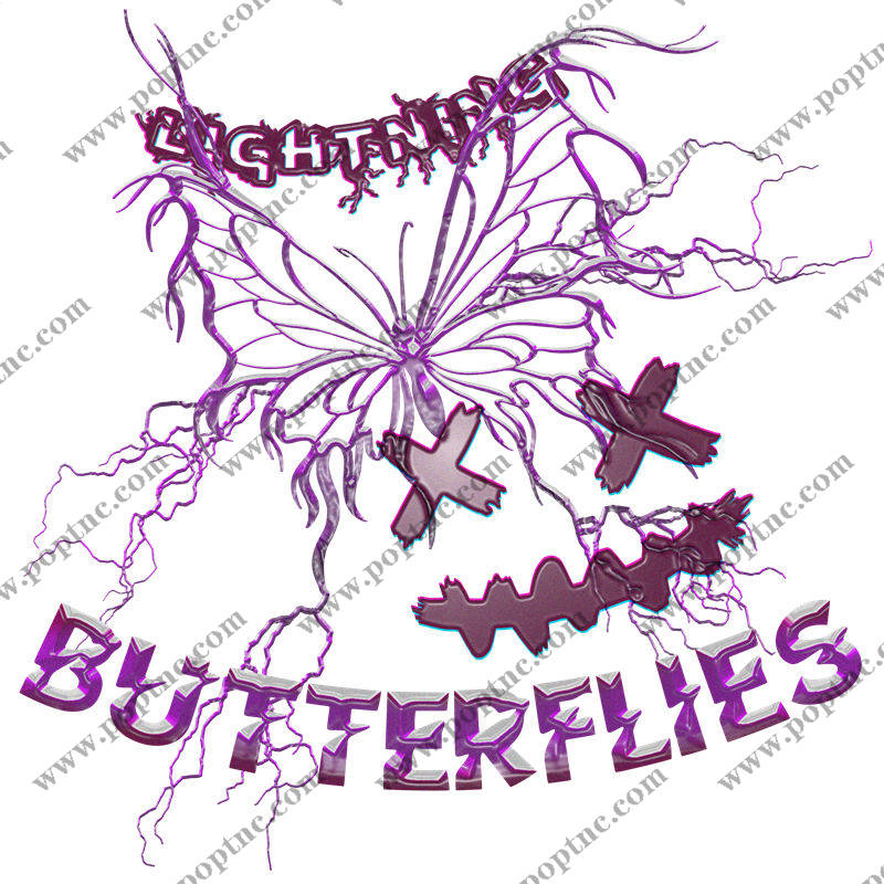 梦幻紫蝶:服装印花裁片设计灵感