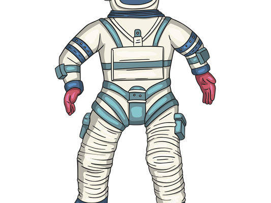 未来科技感太空服印花裁片，打造个性服装