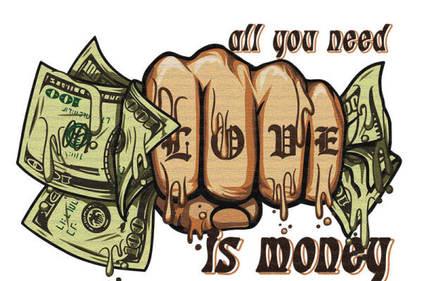 裁片印花：街头风格美元图案服装印花