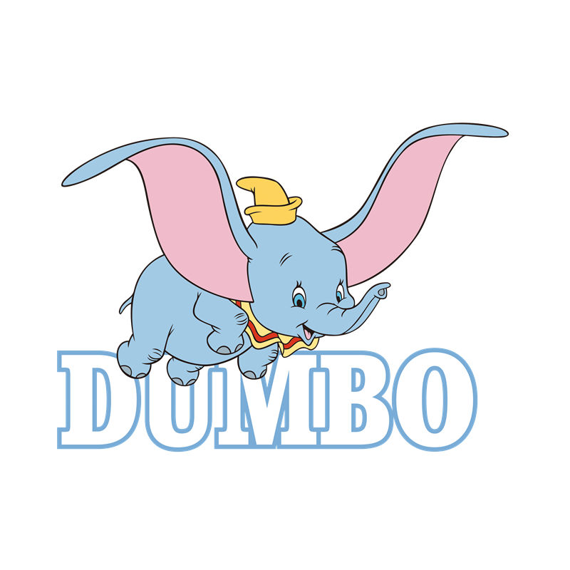 可爱小飞象Dumbo服装印花图案