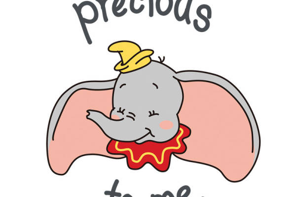 可爱大象图案裁片印花，打造个性服装