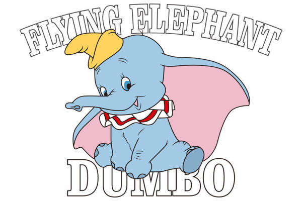 可爱小飞象裁片印花，打造个性服装