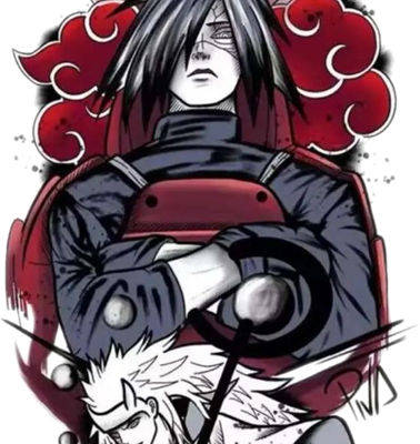 暗黑动漫风格服装印花图案裁片