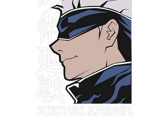 酷炫蓝黑线条人物印花，打造个性时尚服装