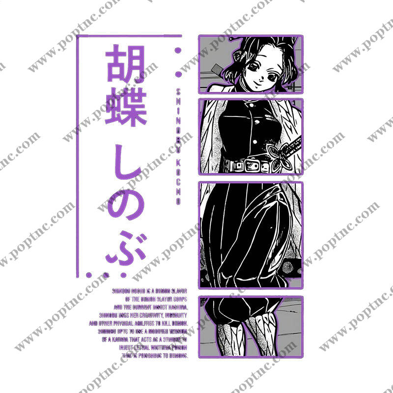 复古动漫风格服装印花裁片素材