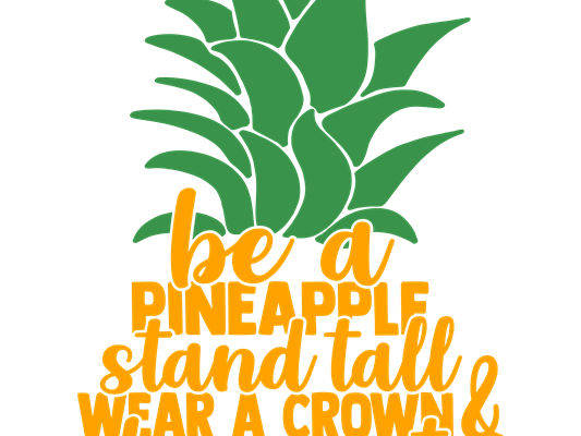 热带风情菠萝印花裁片，打造个性服装