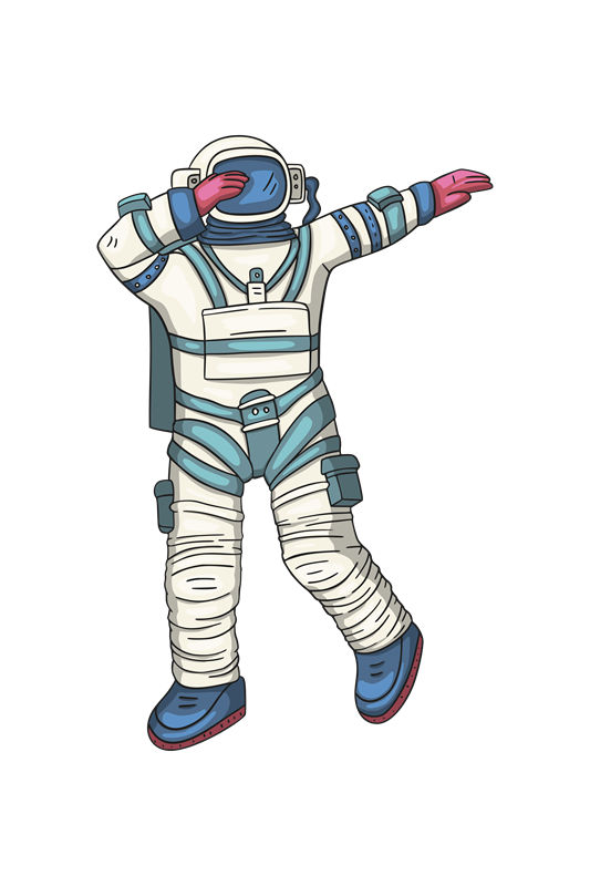 未来太空探险者：宇航员服装印花设计