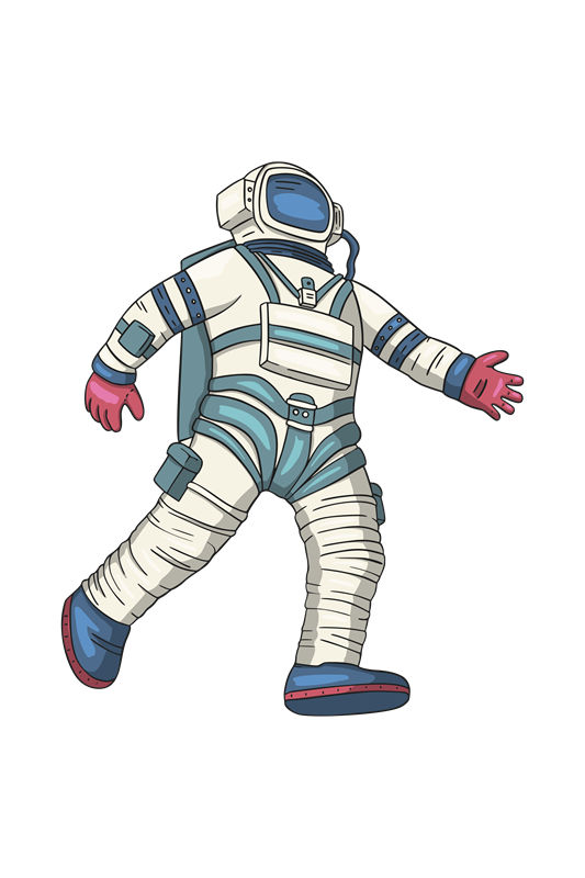 未来科技感太空服印花图案，打造个性服装