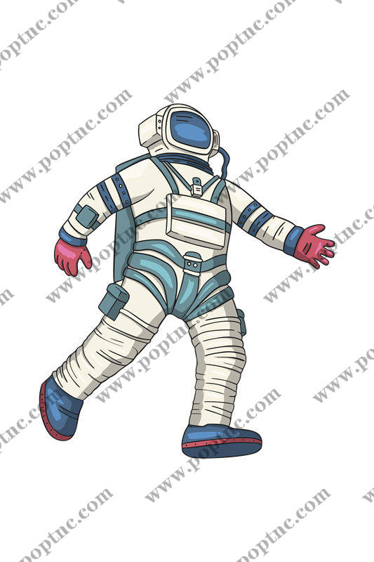 未来科技感太空服印花图案,打造个性服装