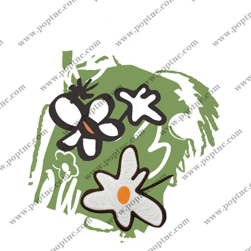 自然风花卉裁片印花,打造个性服装