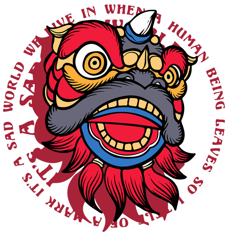 传统龙纹服装印花图案,适用于T恤、卫衣等裁片印花