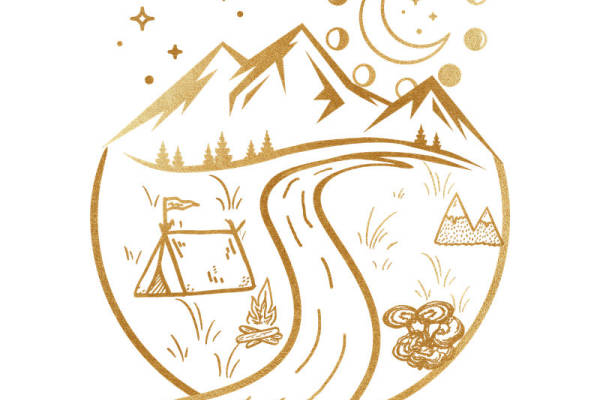 金色山河夜景印花：打造个性化的户外服装