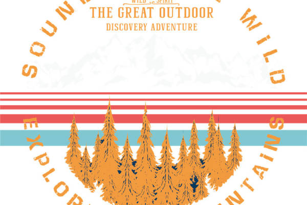 探索自然的野性之美：山林探险服装印花