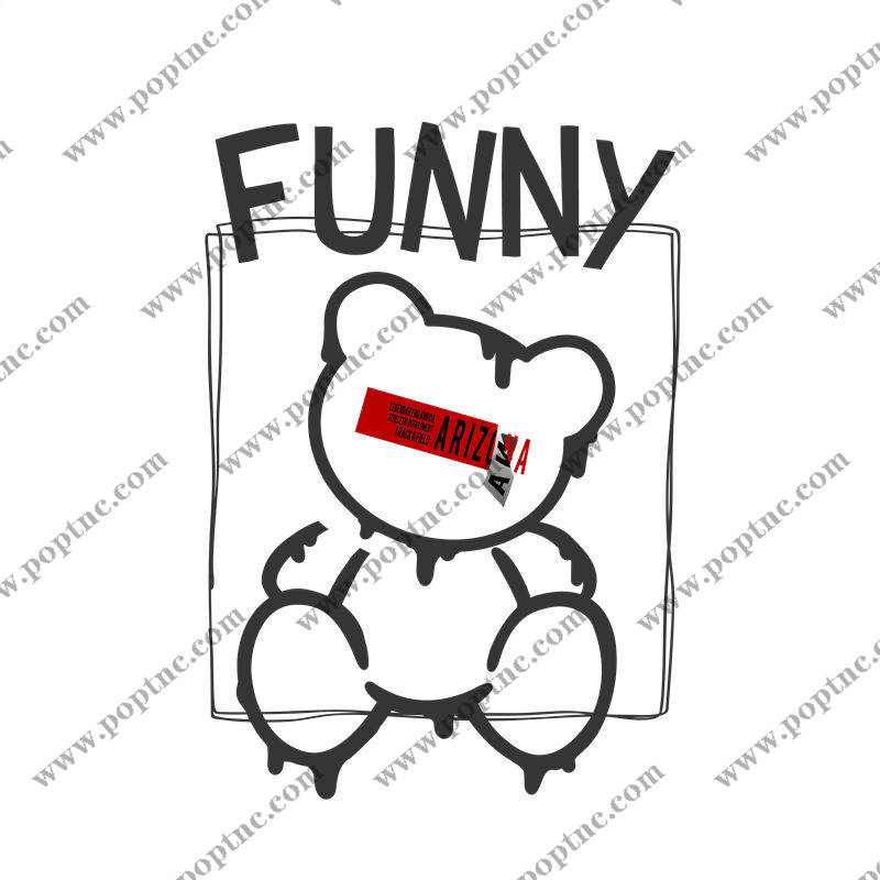 可爱小熊裁片印花,轻松打造趣味服装